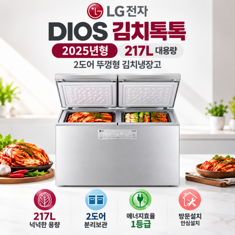LG전자 디오스 김치톡톡 217L 뚜껑형 2도어 김치냉장고