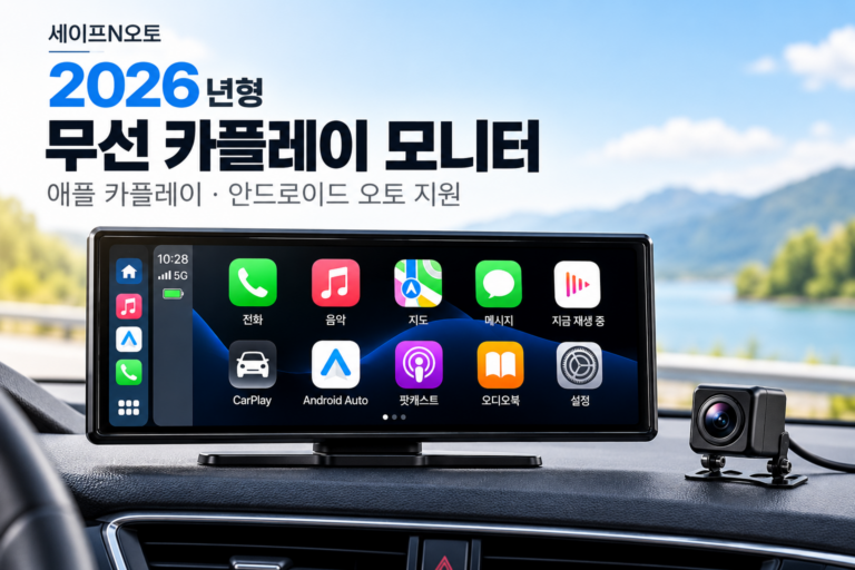 세이프N오토 SV10 무선 카플레이 모니터 안드로이드 오토
