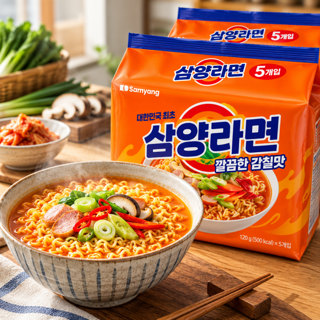 삼양라면 120g 10개입 가격과 구성 및 특징 제품 이미지