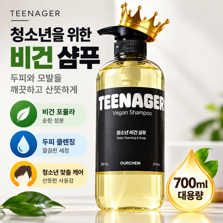 티네이저 청소년 비건 샴푸 700ml 가격과 특징