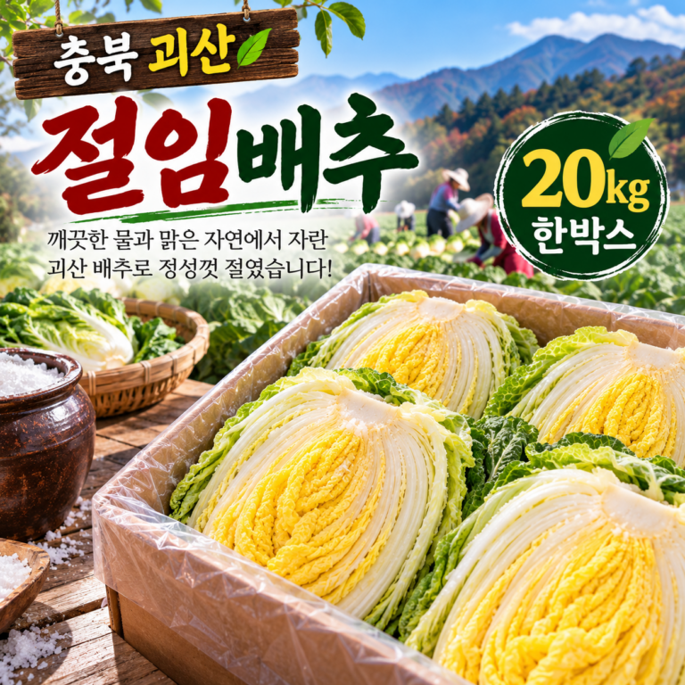괴산 절임배추 20kg 가격과 김장 준비 가이드